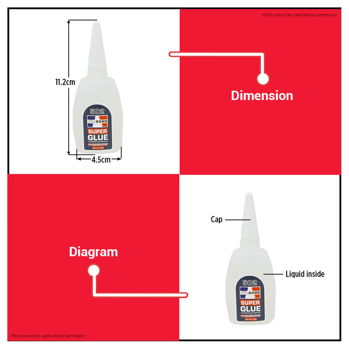 EVO BOND Cyanoacrylate Evobond Adhesive Glue DIY Crafts 50g •BUILDMATE• 