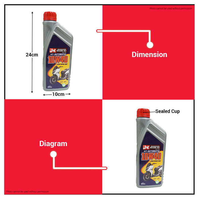 JRK 4T-Automatic | 4T-Manual Engine Oil  20W50 JRK10W40 | JRK20W50