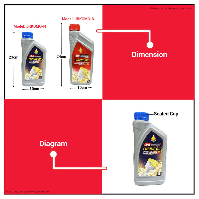 JRK Diesel Engine Oil JRKDMO-N | Gasoline Engine Oil JRKGMO-N