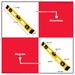 Buildmate x POWERHOUSE Aluminum Level w/Magnetic Strip Yellow 36 PH-ALMS-36Y PHHT