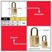 PowerHouse 3 / 4 Dials (30mm/40mm) Brass Combination Padlock | PH-BCPL-440 | PH-BCPL-330 - PHDH