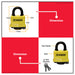 PowerHouse 40mm Weatherproof Laminated Steel Padlock PH-WPLSPL-S40 PHDH