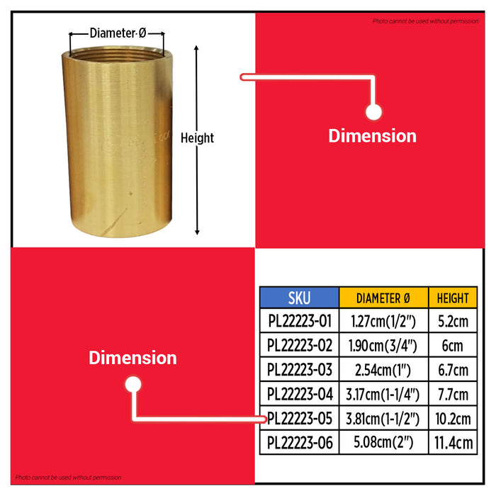 Buildmate x POLOLOCK Brass Vertical Check Valve ½, ¾, 1