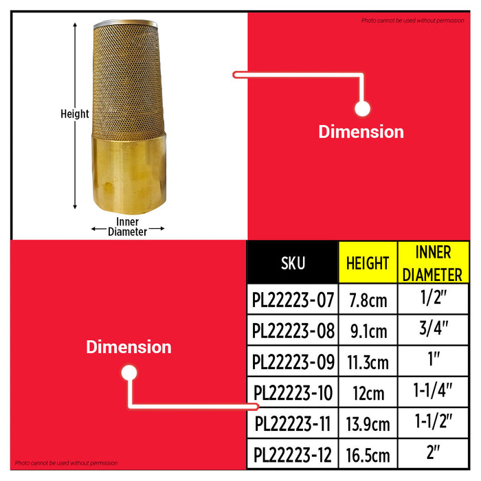 Buildmate x POLOLOCK Brass Foot Valve Size 1/2” – 1”
