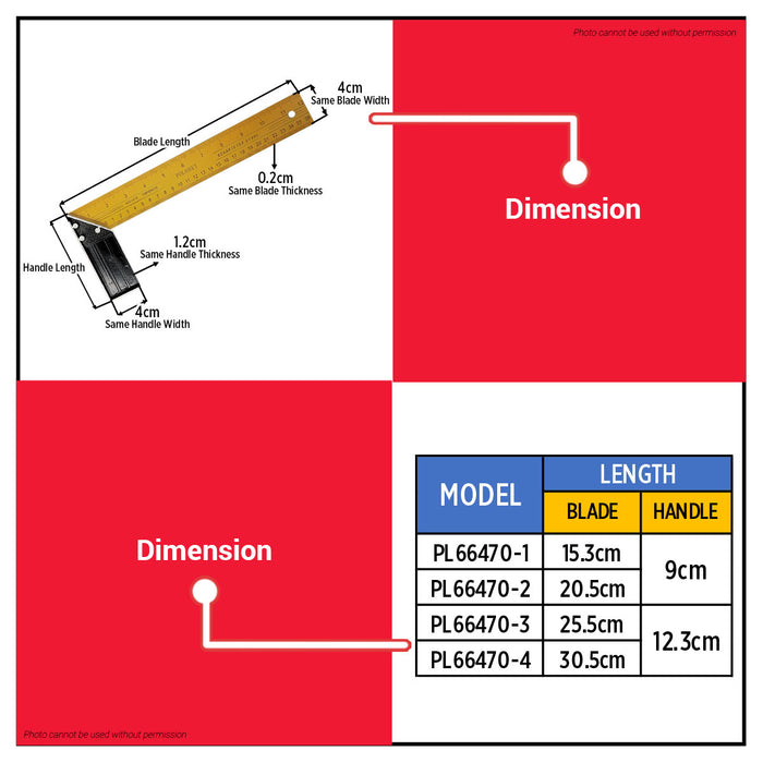 BUILDMATE x POLOLOCK x POLONET Try Square – Durable Stainless Steel