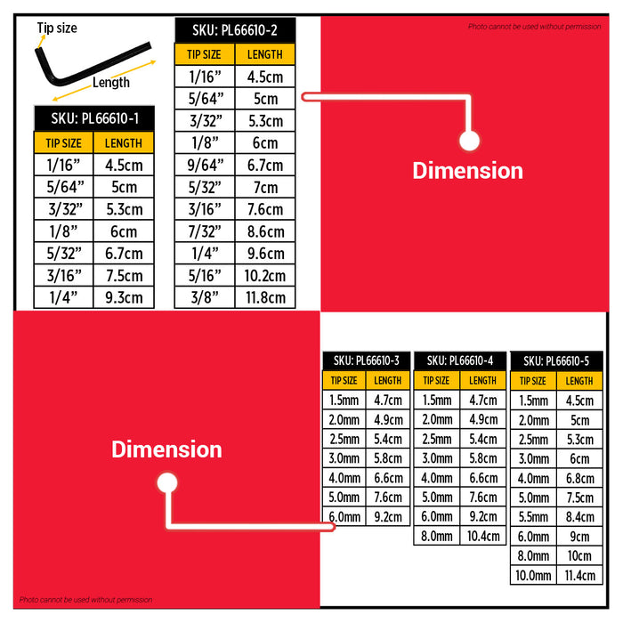 BUILDMATE x POLOLOCK Allen Key Wrench Set – SAE & Metric Sizes | 7pcs / 8pcs / 10pcs / 11pcs Hex Key Set for Repair, Assembly & Maintenance Tools