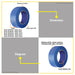BUILDMATE Wadfow Masking Tape 12mm - 48mm Adhesive Blue Colored Tape For Painting and General Masking Applications SOLD PER PIECE - WHT