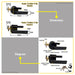 YALE Tubular Lever Style w/ Circle Corner (Black Finish) #YTL8801-7T BK
