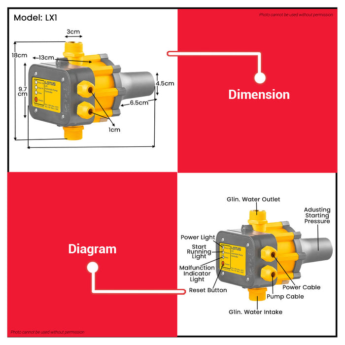 Lotus Auto Pump Controller LX1 | LX2 LPUMP