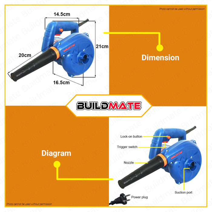 BUILDMATE Wadfow Aspirator Blower 400W / 600W Electric Air Blower Dust Cleaner Dust Collecting WPP
