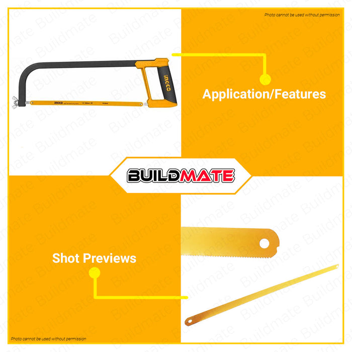 BUILDMATE Ingco Hacksaw Blade 12" INCH 18T | 24T [SOLD PER PIECE] Bi-Metal 1pc High Speed Steel Replacement Hack Saw Blade For Metal Cutting HSBB22188 | HSBB22248 • HT2