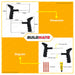 BUILDMATE Mega Tubeless Tire Repair Tool Kit Tire Wheel Repair Tool Kit for Bike Bicycle Motorcycle MTRK01
