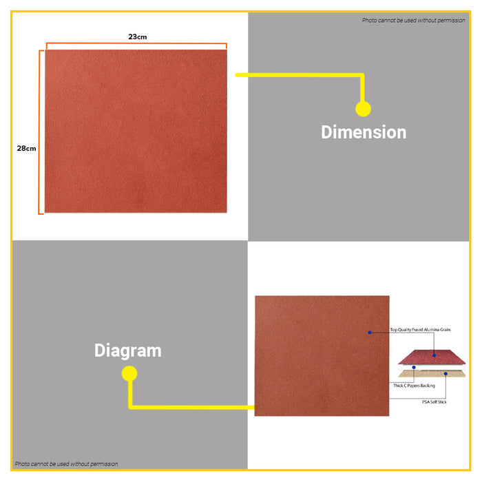 BUILDMATE Wadfow 10PCS Sandpaper Grits Set P60 - P320 Suitable for Sanding Wood WSM1511 - WHT