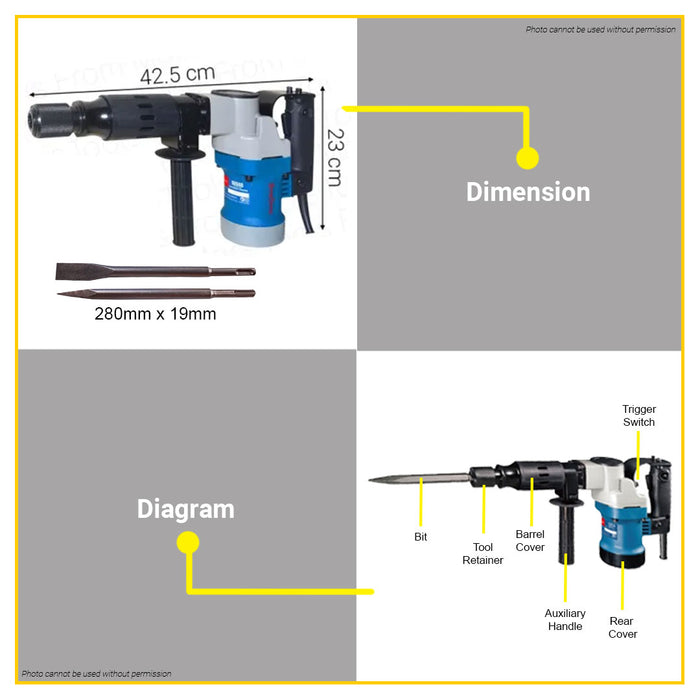 DONG CHENG Percussion Hammer Drill 1050W DZG6S •BUILDMATE•