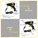 BUILDMATE Lotus Mini Glue Gun 15W Electric Hot Melt Adhesive Applicator with 2pcs Glue Gun Sticks for DIY Arts Crafting LTXT15GGM