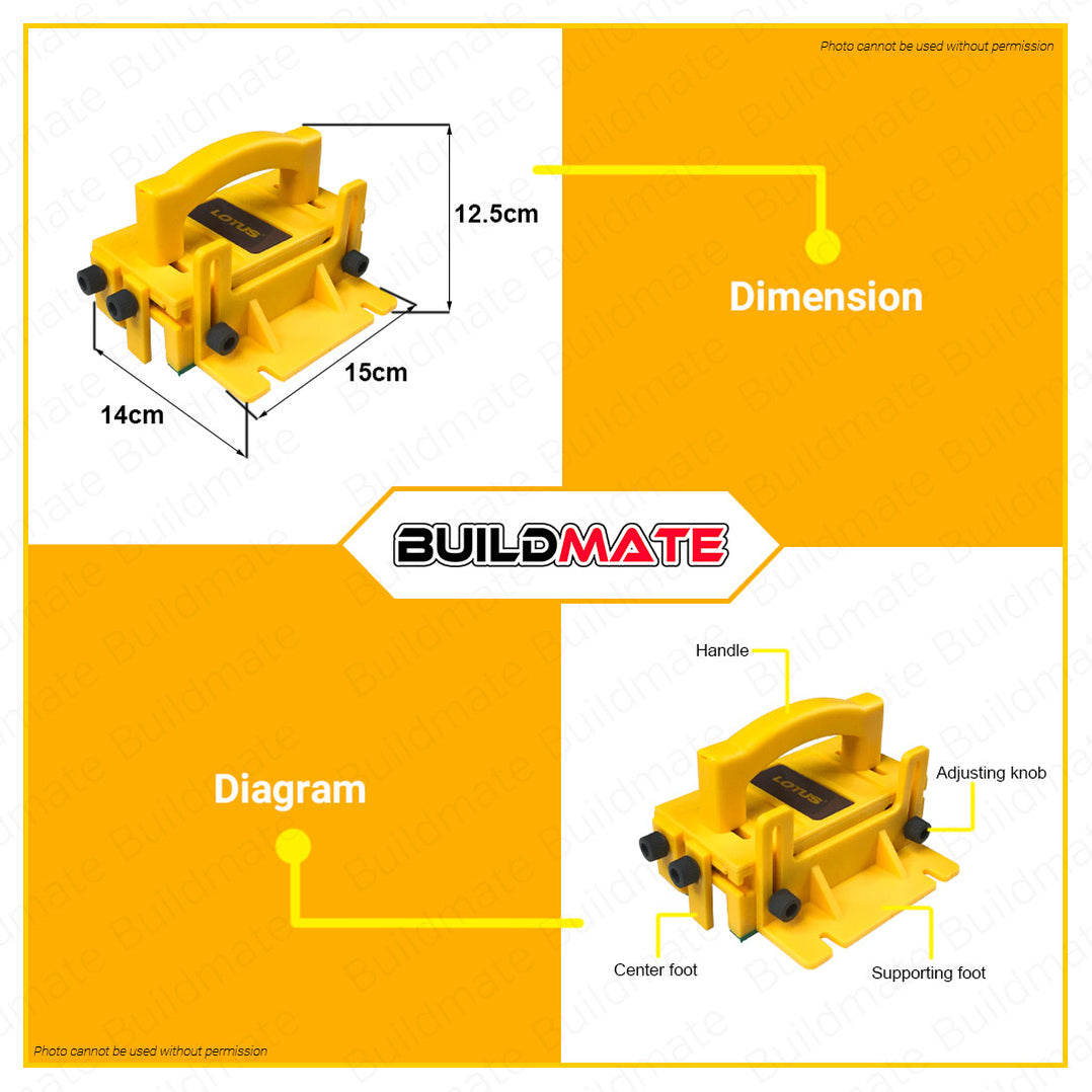 LOTUS 3D Push Block for Table Saw Router Jointer & Band Saw Machine Wo ...