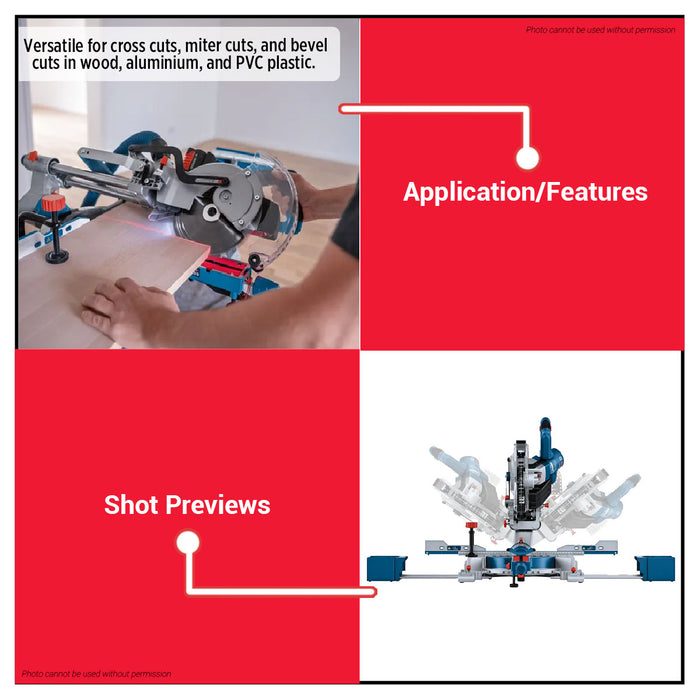 Buildmate x BOSCH Cordless PRO SOLO 18V Compound Sliding Mitre Saw GCM 18V-216 D 216mm 0601B51080