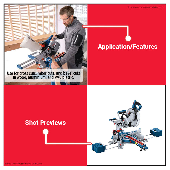 Buildmate x BOSCH SOLO 18V Compound Mitre Saw GCM 18V-254 D 254mm 0601B51180