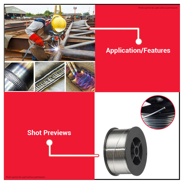 Buildmate Brand Flux Cored Self Shielding Wire 1KG Stainless Steel 0.8MM for welding applications HS02