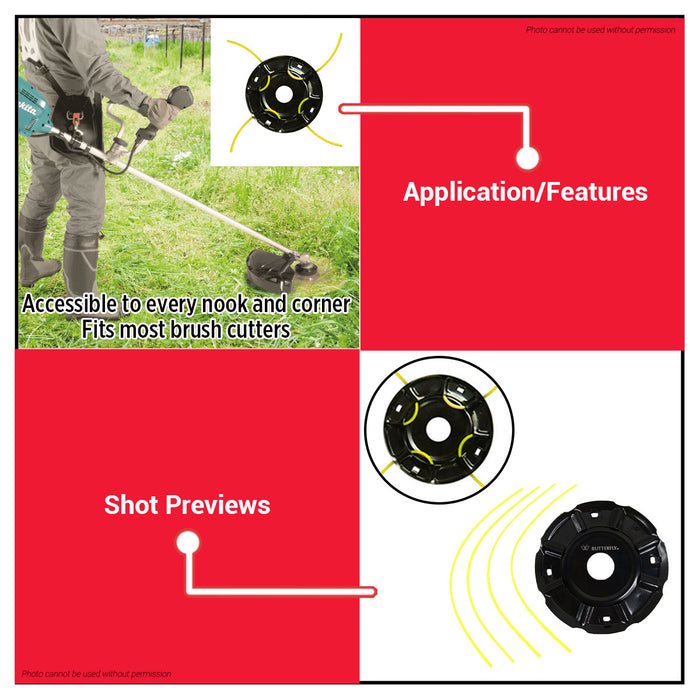 BUTTERFLY Taiwan Grass Cutter Trimmer Head #826