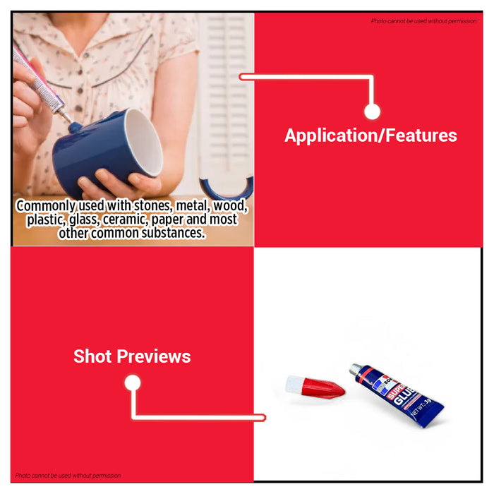 [WHOLESALE]  EVO BOND (12PCS) Super Glue 3g 1PAD Sticks like Mighty Bond •BUILDMATE•