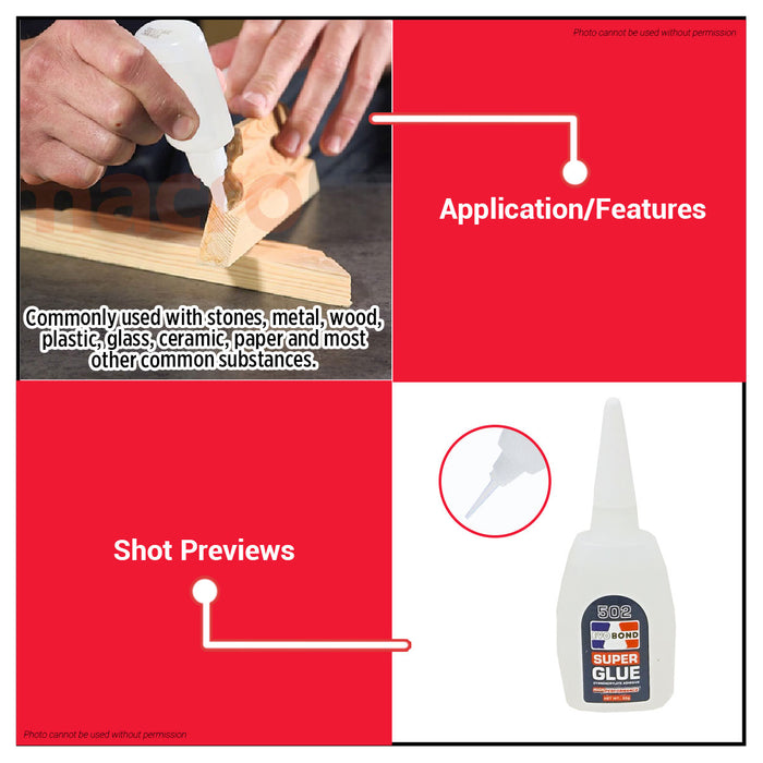 EVO BOND Cyanoacrylate Evobond Adhesive Glue DIY Crafts 50g •BUILDMATE• 