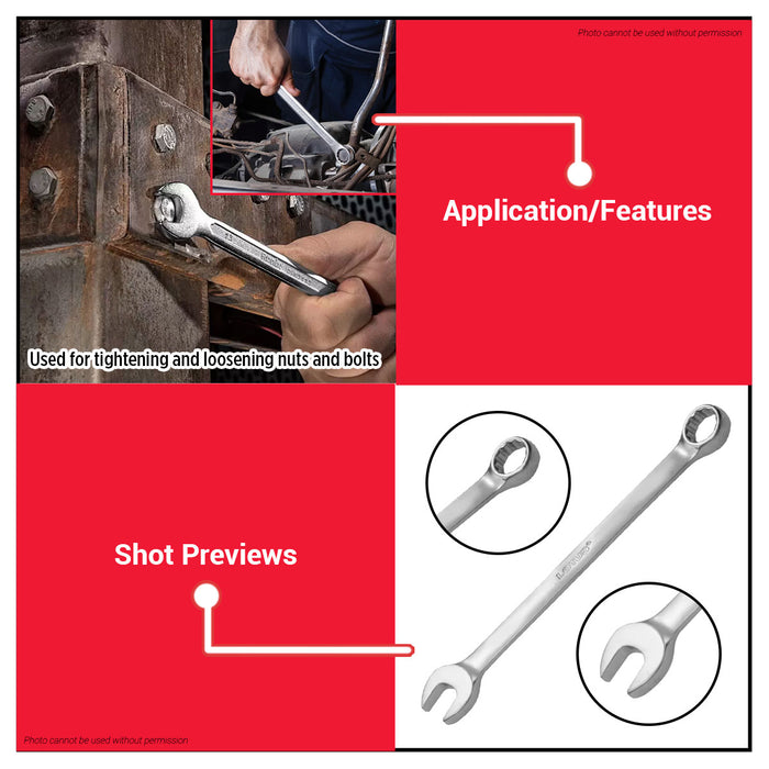 LOTUS 8pc & 12pc Combination Wrench Set For Automotive & DIY LHT