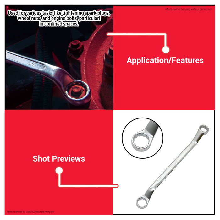 LOTUS 8pcs Box Wrench Set For Auto Repair, DIY, Mechanical & Workshop LTMT1003 LHT