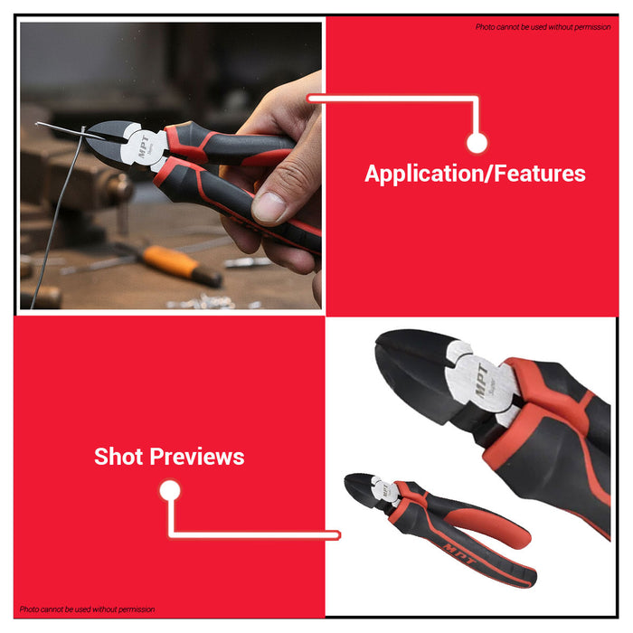 Buildmate x MPT 7in Diagonal Cutting Pliers CR-V Steel 180mm MHB01003-7 HT
