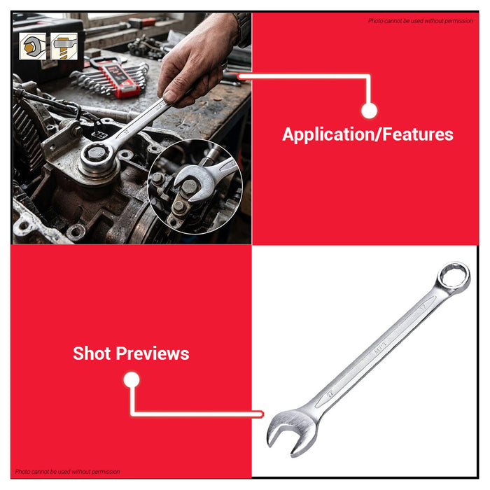 Buildmate x MPT 8PCS European Combination Spanner Set 6-19mm Cr-V MHC09001 HT