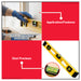 Buildmate x POWERHOUSE Aluminum Level w/Magnetic Strip Yellow 36 PH-ALMS-36Y PHHT