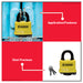 PowerHouse 40mm Weatherproof Laminated Steel Padlock PH-WPLSPL-S40 PHDH