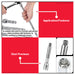 PowerHouse 5" Ratchet Extension Bar 1/2" Drive for Socket Wrench Use PH-RTEXTB12D-5 PHHT