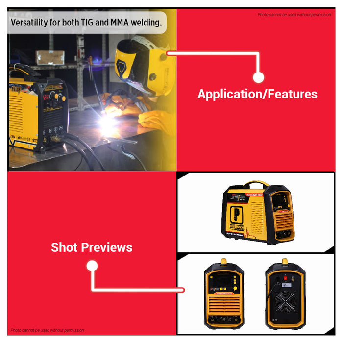 Buildmate x Powerhouse TIG Striker AC/DC Series 250A Inverter Type Welding Machine PHWM