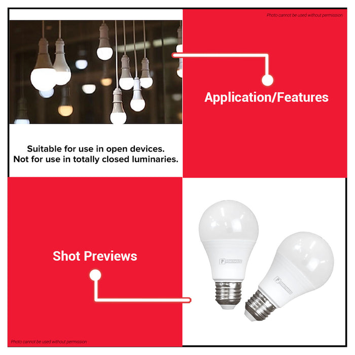 LIGHTHOUSE LED Bulb E27 (PREMIUM) 12W A60 DAYLIGHT | WARM WHITE SOLD PER PIECE •BUILDMATE•