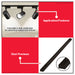 PowerHouse 1 and 2 Meter Black Electric Track Bar PHETB-1M-BLK | PHETB-2M-BLK PHE