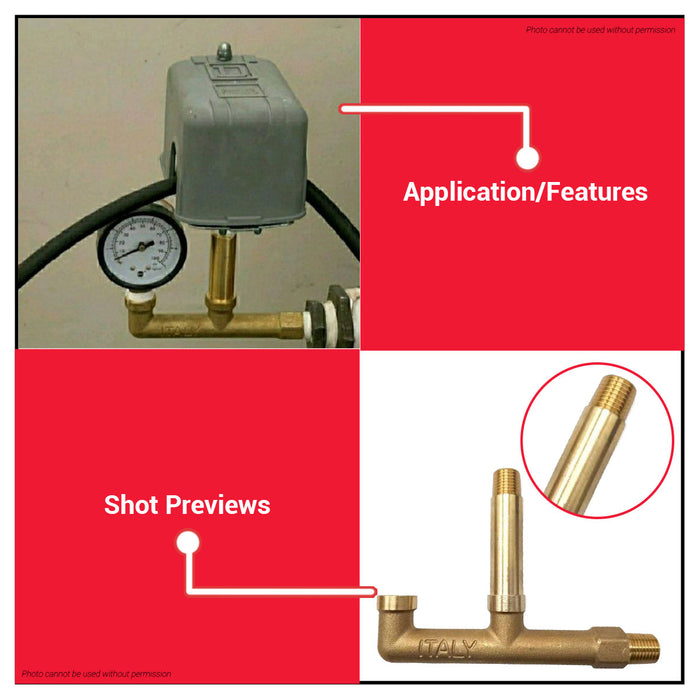 Buildmate x Pololock F Brass Connector 1/4" Internal Thread Fitting PL22161