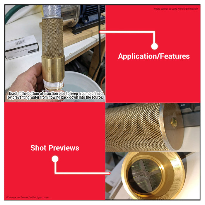 Buildmate x POLOLOCK Brass Foot Valve Size 1/2” – 1”