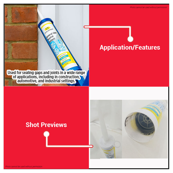 BUILDMATE x POLOLOCK by POLONET General Use Neutral Silicone Sealant 300ml