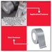 BUILDMATE x POLOLOCK Cloth Duct Tape Gray 0.26mm x 50mm x 30y – Heavy-Duty Waterproof Adhesive Tape for Repair & Sealing