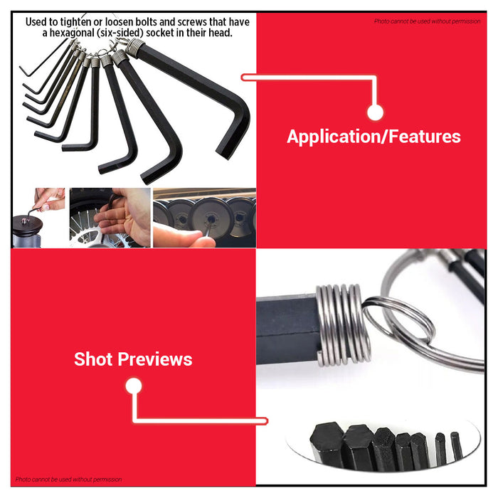BUILDMATE x POLOLOCK Allen Key Wrench Set – SAE & Metric Sizes | 7pcs / 8pcs / 10pcs / 11pcs Hex Key Set for Repair, Assembly & Maintenance Tools