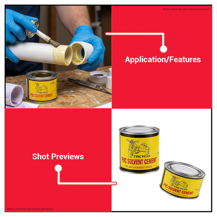 Buildmate x Pololock TR PVC Solvent Cement 100g/200g PVC uPVC CPVC L1081 L1082