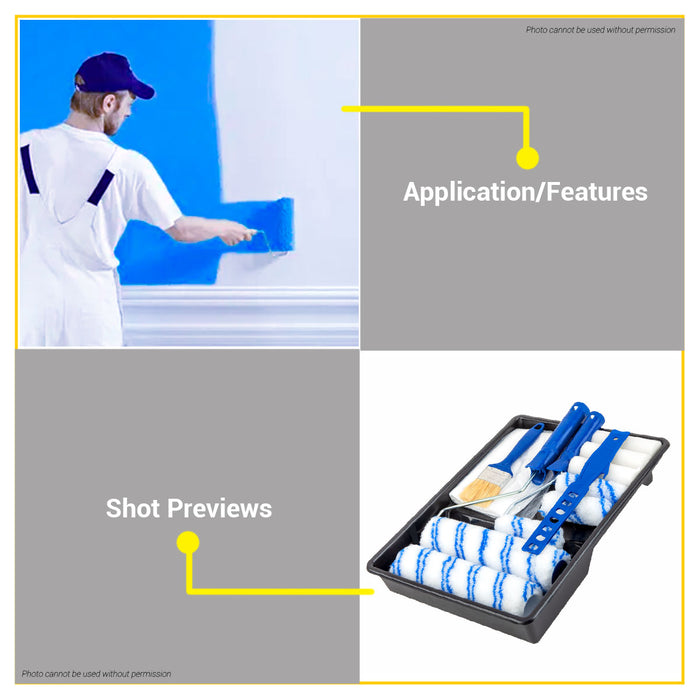 BUILDMATE Wadfow 14-in-1 Cylinder Brush Set Multi-purpose Brush WCB3H13 - WHT