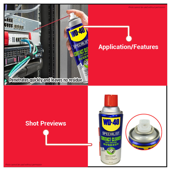 WD-40 SPECIALIST Fast Drying Contact Cleaner 360ml •BUILDMATE•