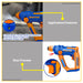 BUILDMATE Wadfow Lithium-Ion Cordless 20V Rotary Hammer 0-850rpm One Button with Two Function Rechargeable Concrete Hammer Drill - WCPT
