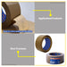 BUILDMATE Wadfow Brown Packing Tape 50m / 100m / 150m Carton Sealing Binding Adhesive Packaging Tape SOLD PER PIECE - WHT