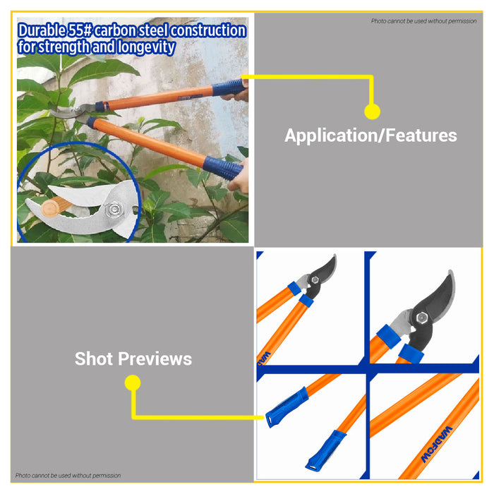 BUILDMATE Wadfow Lopper 27" Garden Tree Trimming Branch Cutter Pruning  Gardening Tool WPR1301 - WHT