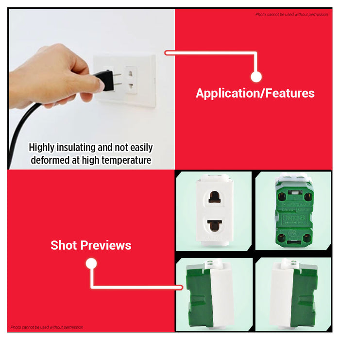 [WHOLESALE] (10PCS) OMNI Universal Outlet 16A WWU-200 •BUILDMATE•