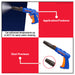 Wadfow High Pressure Spray Gun w/ Adjustable Nozzle Quick Connect 140bar Power Washer Spray Attachment Cleaning & Power Tool Accessory WXN2918 - WHT