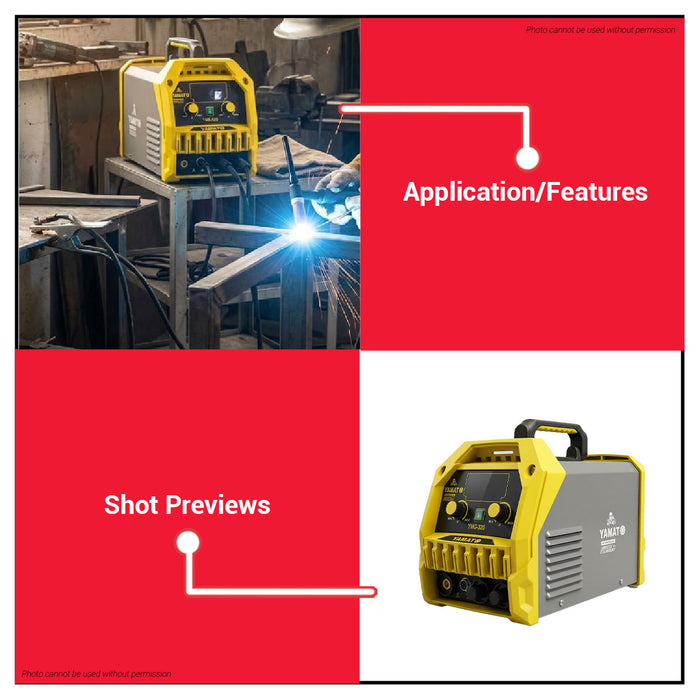 YAMATO JAPAN 300A/320 Gasless 3 IN 1 MIG TIG MMA IGBT Portable Inverter Welding Machine •BUILDMATE•